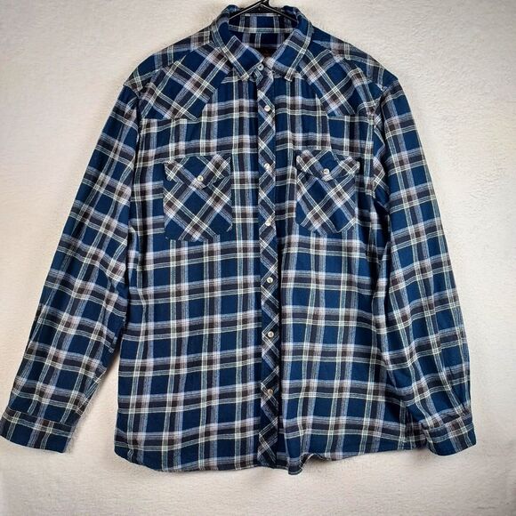 Guide Gear Other - Guide Gear Field Tested L Button-Up Long Sleeve Plaid Flannel Western Style